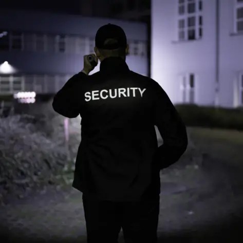 Patrols of an armed security guard.