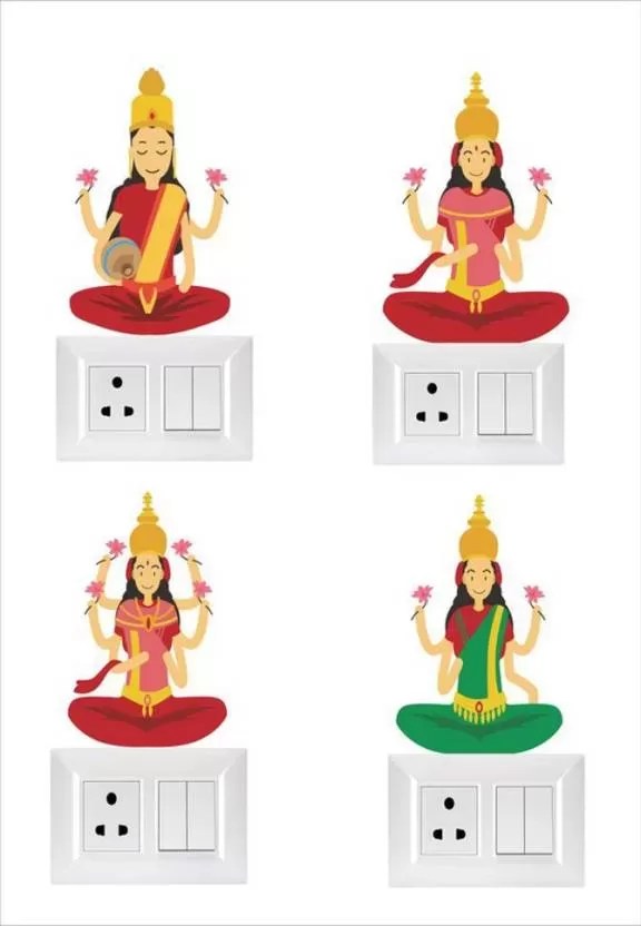yadav sticker 15 cm Switch board sticker Self Adhesive Sticker  (Pack of 1)