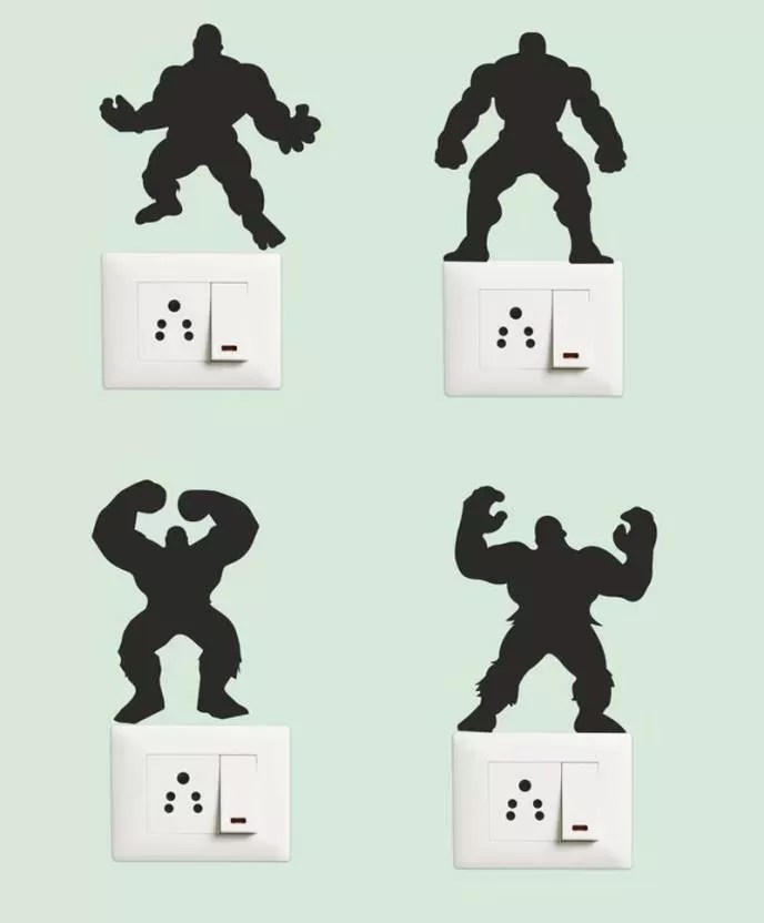 YS 15 cm Switch board sticker Self Adhesive Sticker  (Pack of 1)