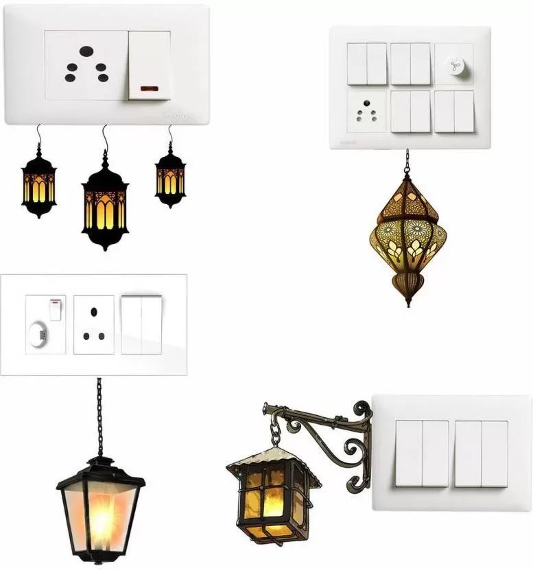yadav sticker 15 cm Switch board sticker Self Adhesive Sticker  (Pack of 1)