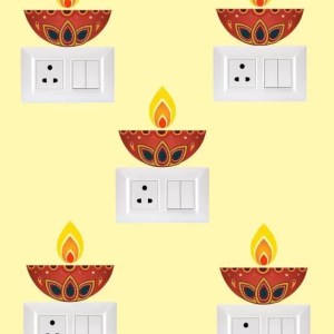 yadav sticker 15 cm Switch board sticker Self Adhesive Sticker  (Pack of 1)