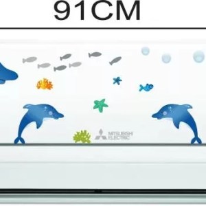 YS 19 cm Molticolur Decorative Air Conditioner Sticker_PCAC232 Self Adhesive Sticker (Pack of 1)