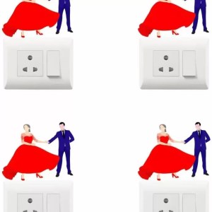 YS 60 cm fridge sticker Removable Sticker  (Pack of 1)