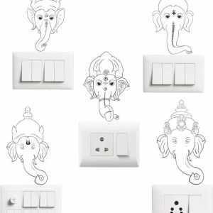 yadav sticker 15 cm Switch board sticker Self Adhesive Sticker  (Pack of 1)