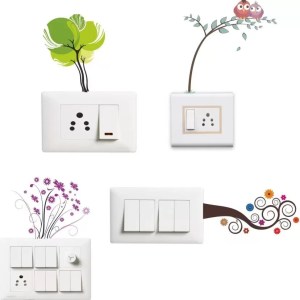 yadav sticker 15 cm Switch board sticker Self Adhesive Sticker  (Pack of 1)