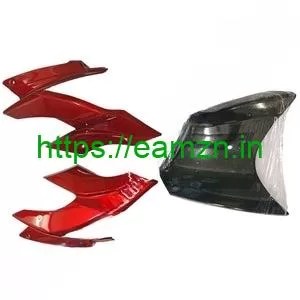 visor mudguard tail cowl For APACHE RTR200 4V RACE EDITION RED