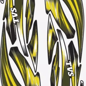 Ultra Full Sticker Kit For STAR CITY 110 T3 BLACK YELLOW