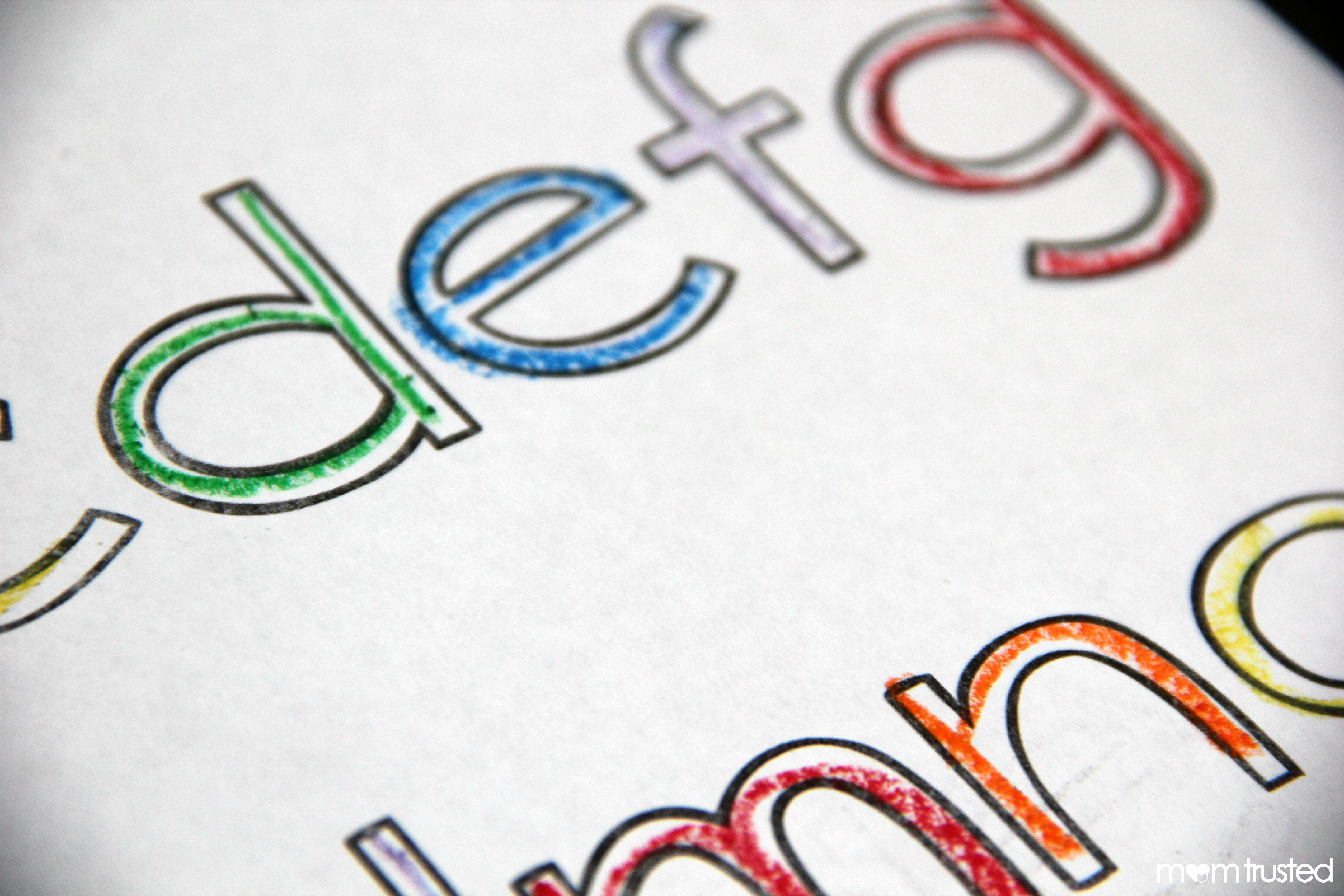 rainbow letters coloring pages free printables for beginning writers