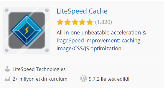 litespeed cache - WordPress Eklentileri