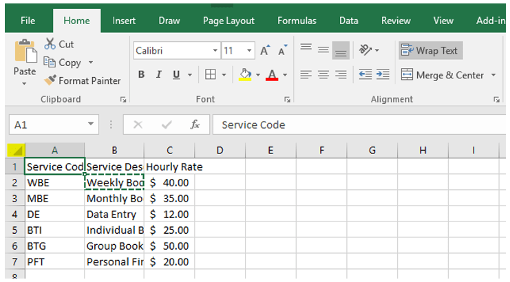 How to wrap text in excel