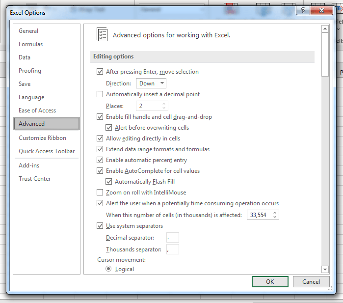 How to display formulas in excel
