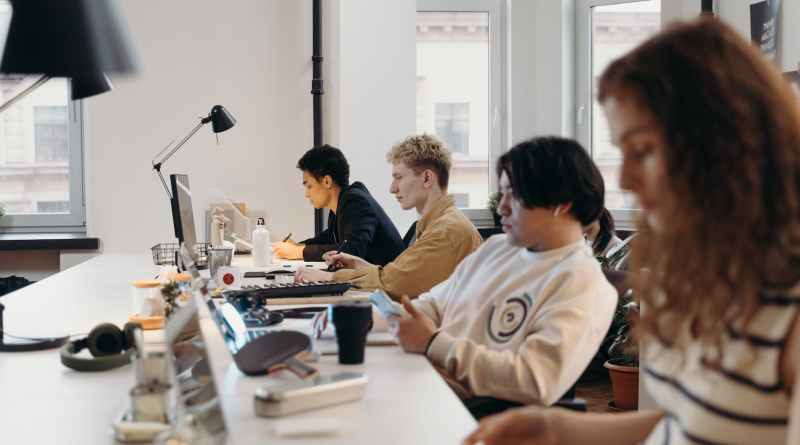 people working in the office