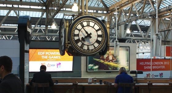 Clock at Waterloo station
