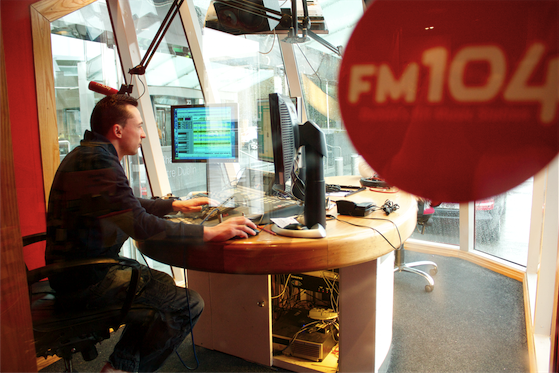 FM104 - inside studio