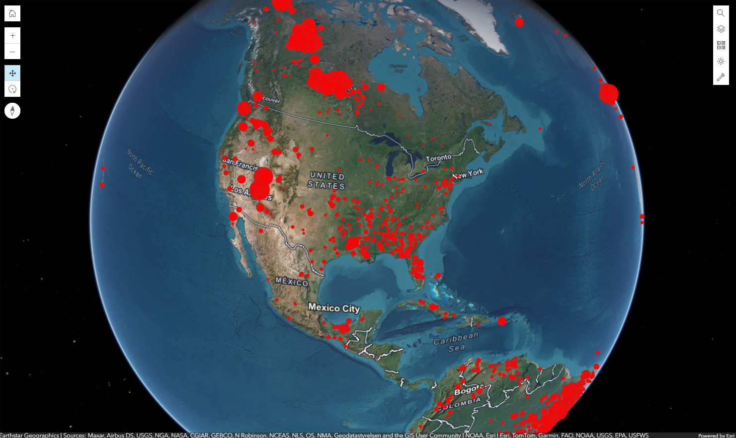 US Map States Cities And National Parks Fire Live Map 