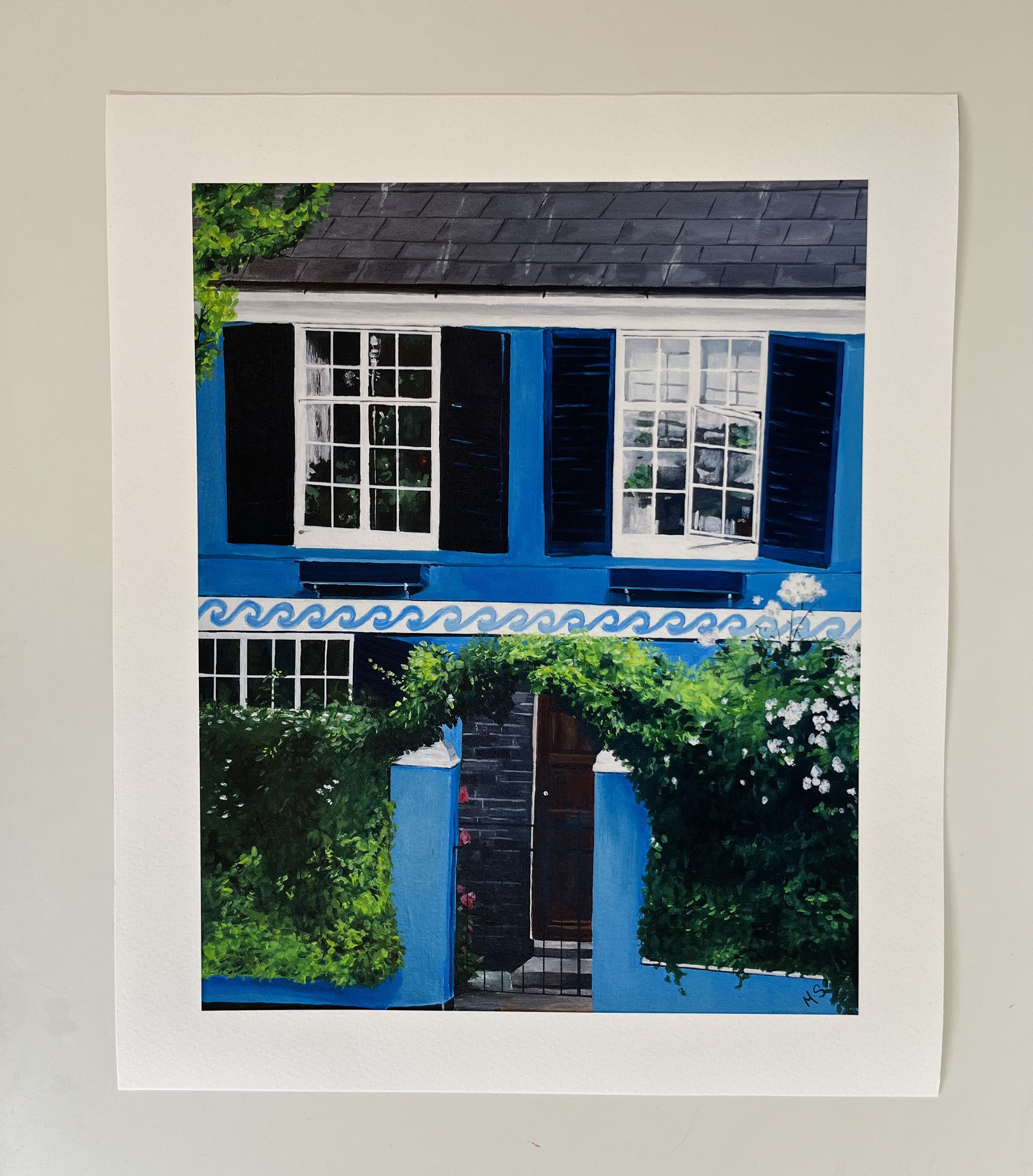 Blue House - Print