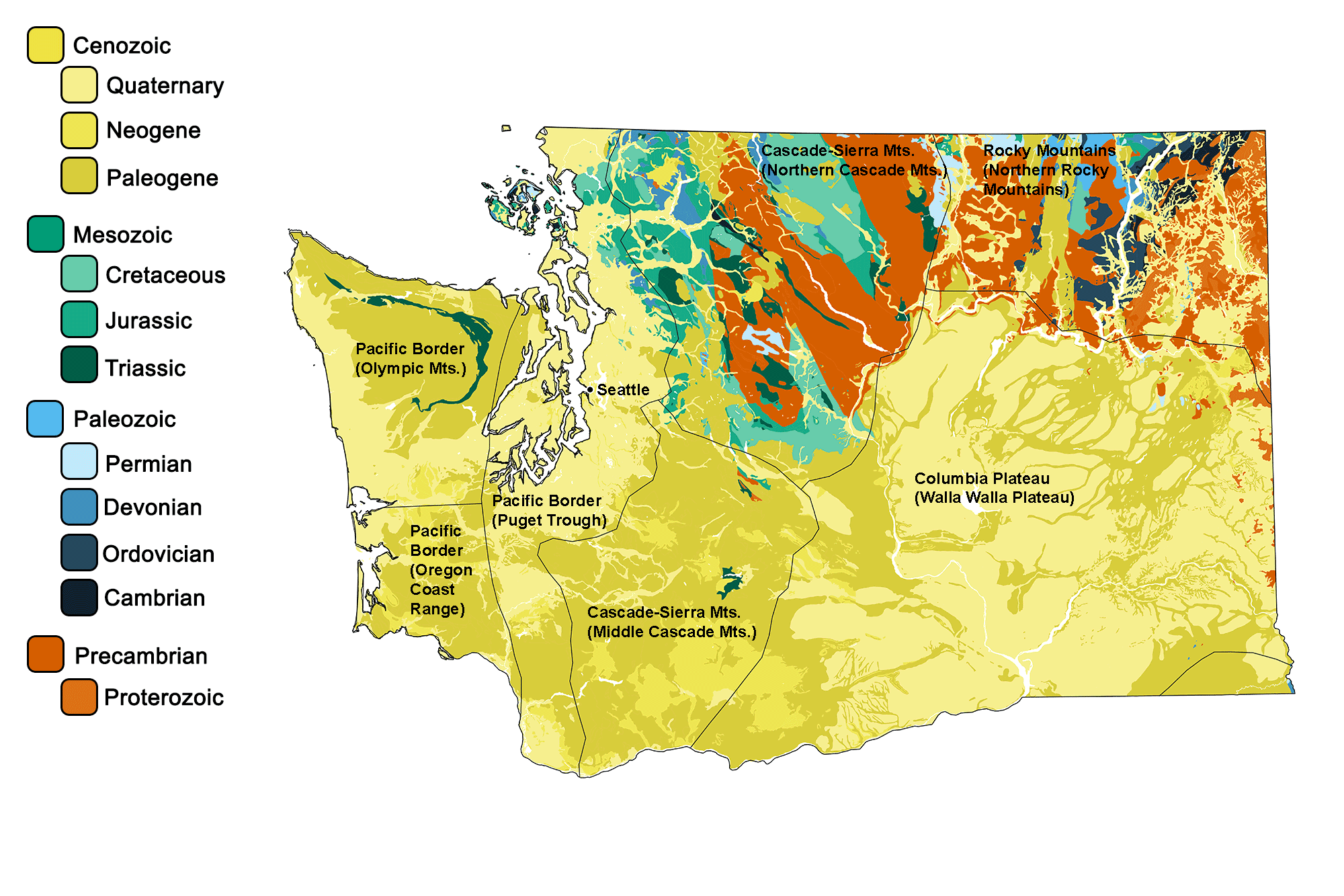 Natural Resource Map Of Washington Alan Dockrill May Washington Geologic Map 2000px 