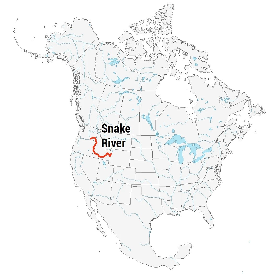 10 Longest Rivers In The United States Earth How Snake River Map 