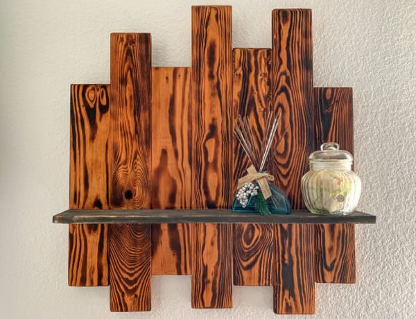 étagère décorative en palette