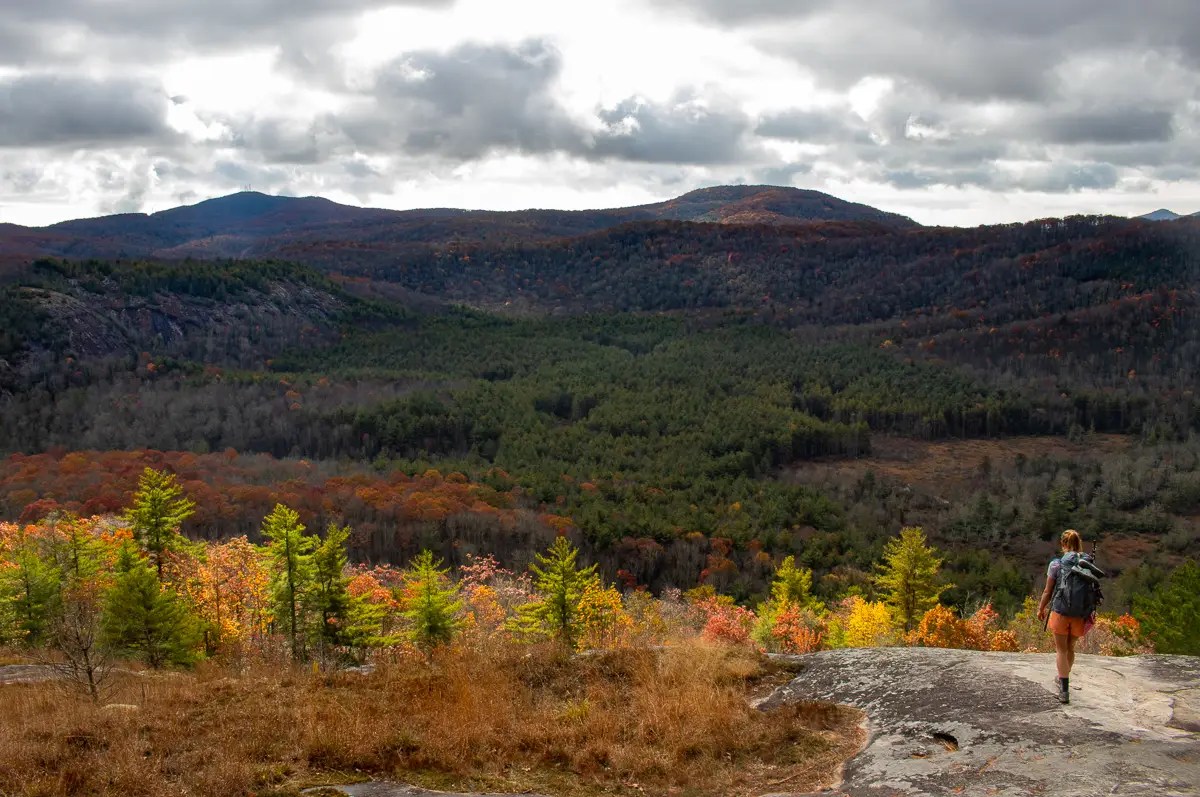 View of Panthertown Valley from Blackrock Overlook