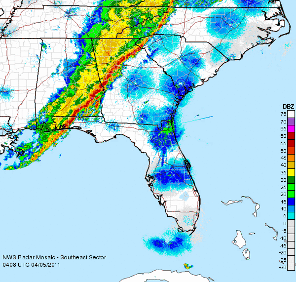 Here's a look at the radar signatures as the storm rolled east of the city. The Many Billion Dollar U S Disasters In 2011 Earth Earthsky