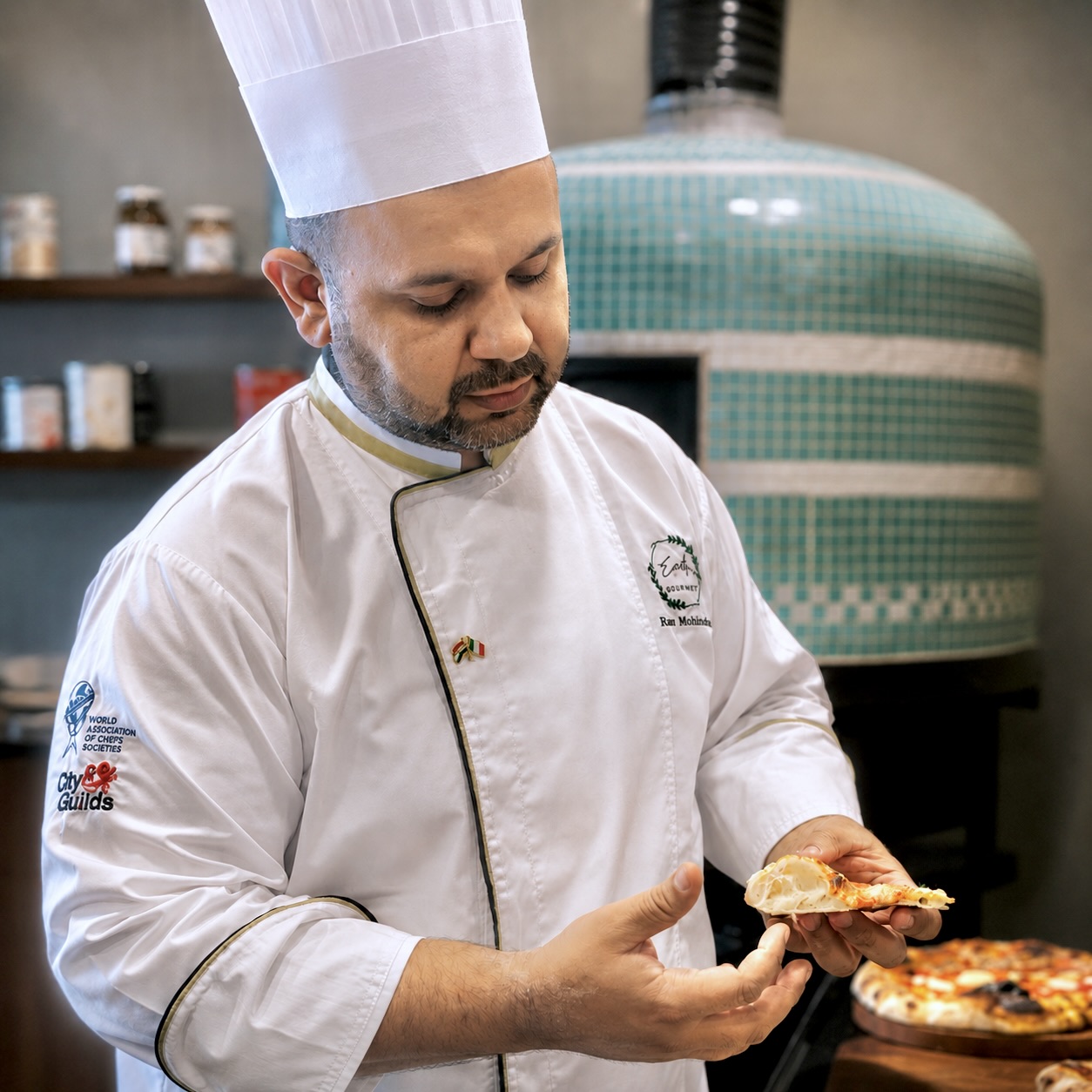 Chef Ravin Pizza Master Italy Trained