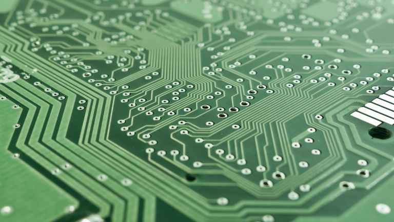 technology computer lines board