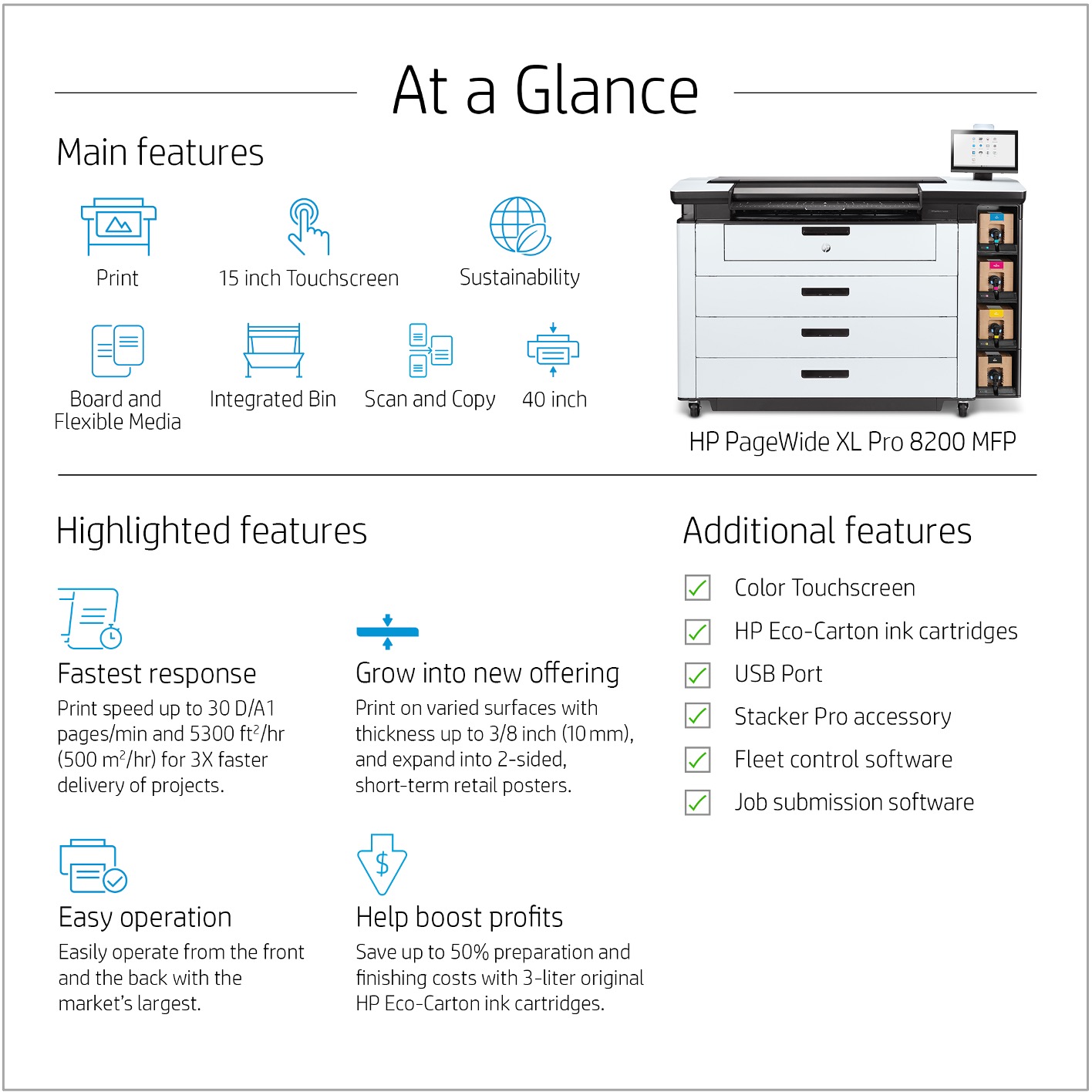 HP PageWide XL Pro 8200 - Available at Eastern Engineering