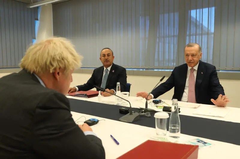 Brussels.. Erdogan holds meetings with Macron, Johnson and Merkel on the sidelines of the NATO summit