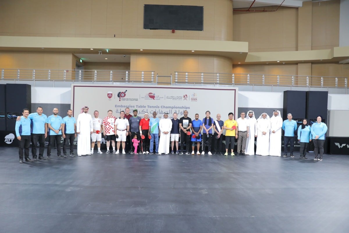 The launch of the first edition ofThe Ambassadors Ramadan Table Tennis Tournament at Lusail Hall