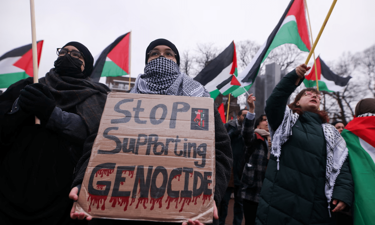 protests, icj, the hague, gaza genocide case, israel south africa, international court, palestine protest