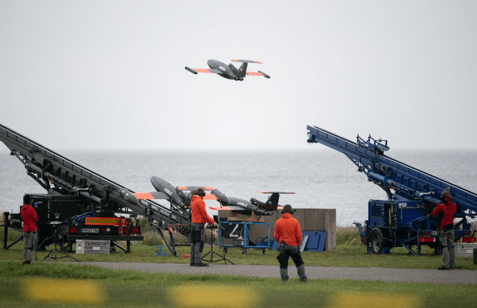 Demonstration of small drones used for reconnaissance and loitering munitions Demonstration of small drones used for reconnaissance and loitering munitions