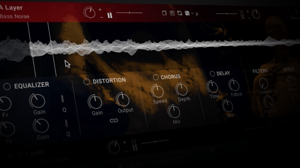 Control each layer with extensive parameters and effects.