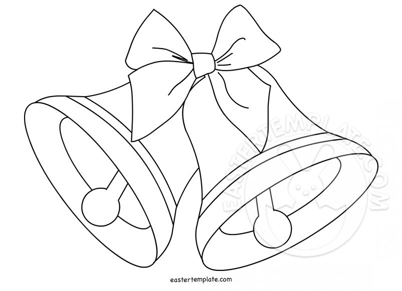 Download, color, and print these christmas bells coloring pages for free. Easter Bells Coloring Page Easter Template