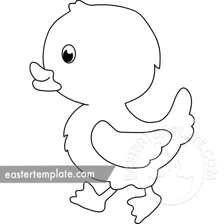 Ducky coloring page