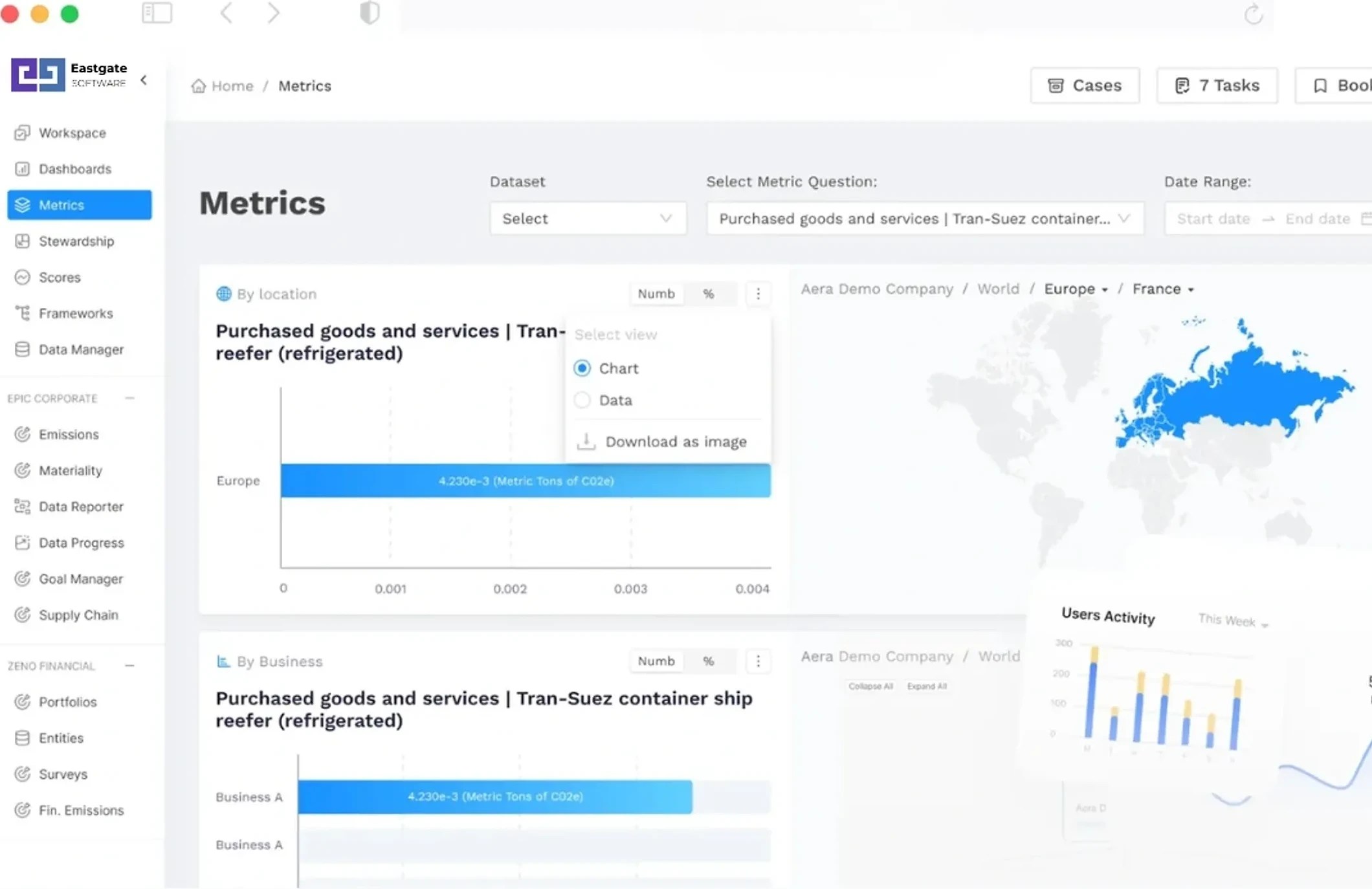 Eastgate Software ESG scoring and reporting platform