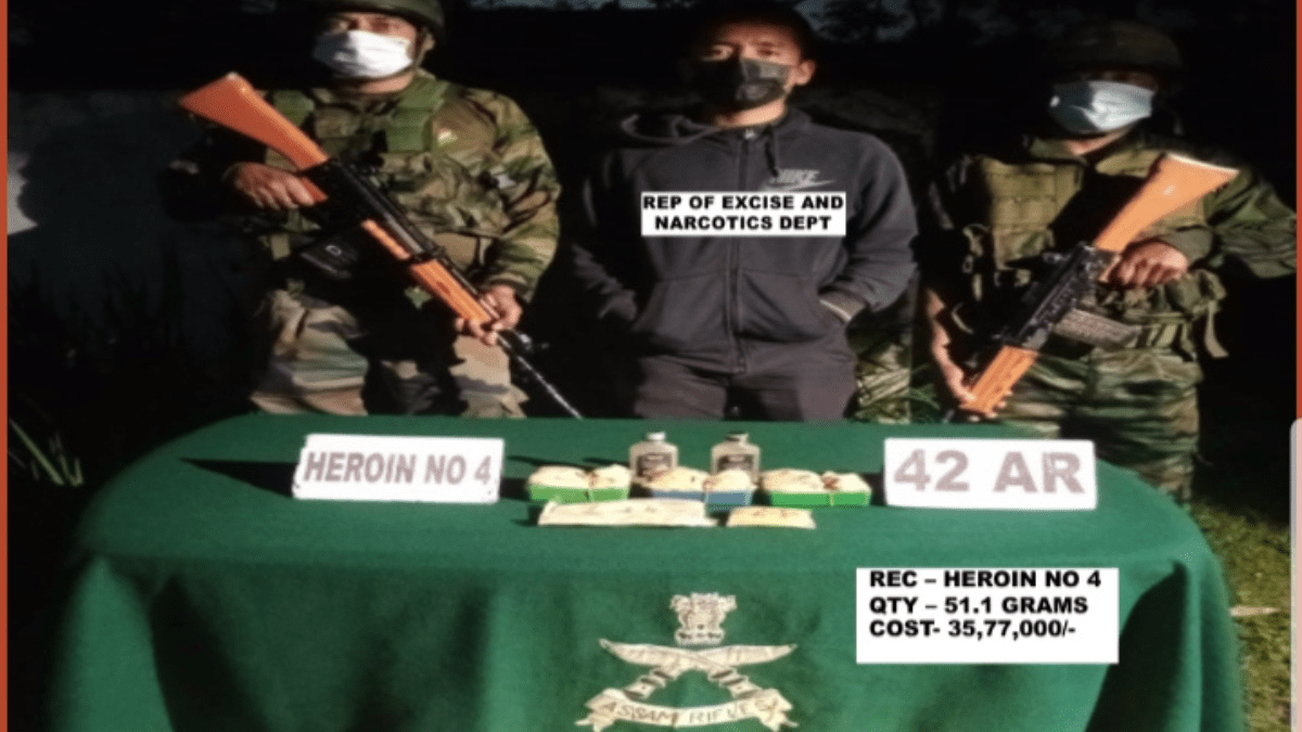 Mizoram: Drugs worth Rs 35 lakh seized near Myanmar border