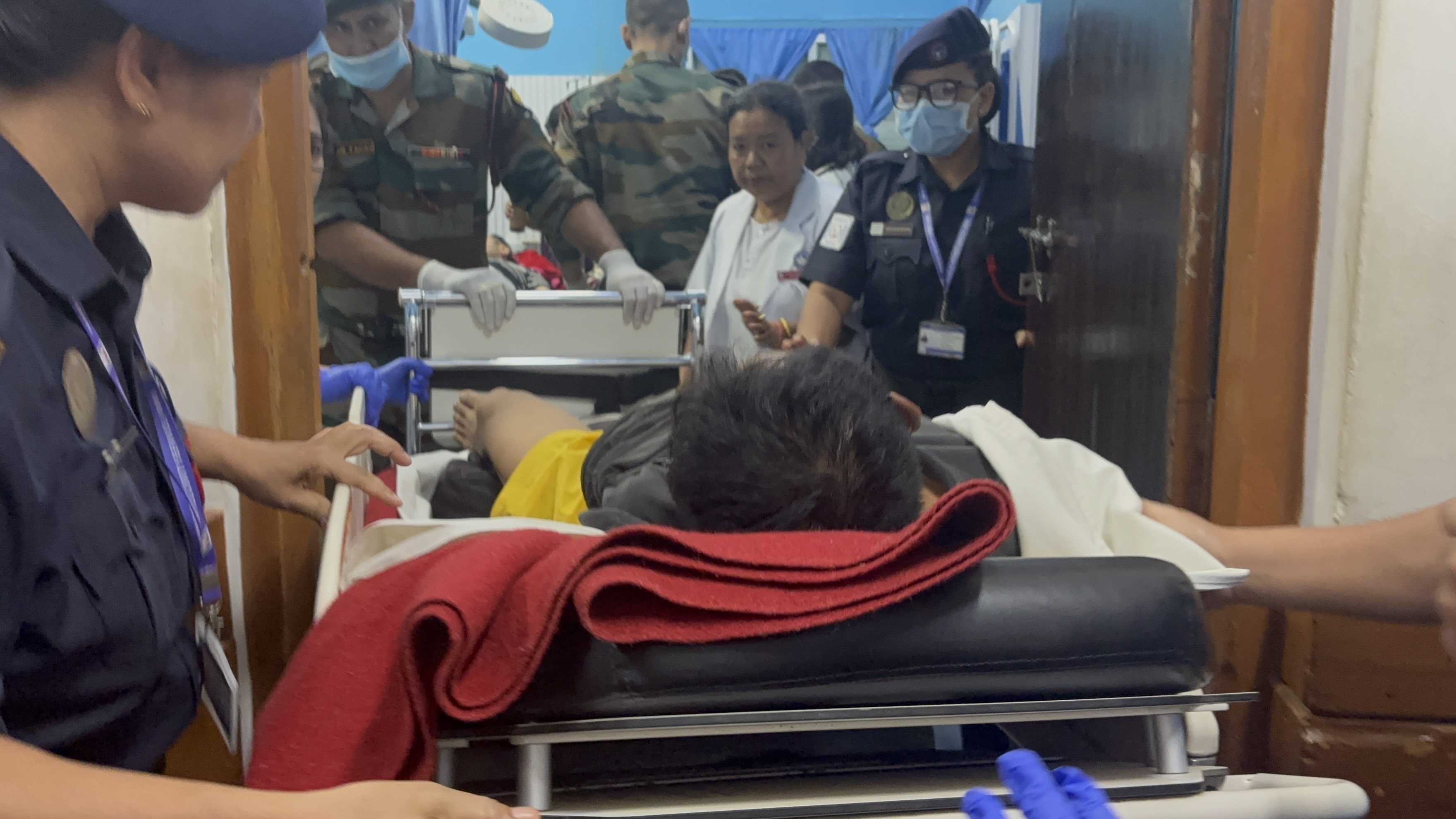Two injured Naga civilians airlifted to Imphal from Noney