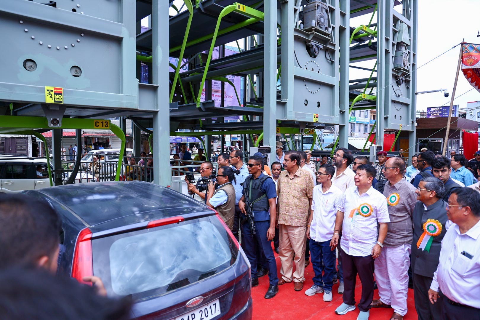 Imphal gets its first mechanised rotary parking facility