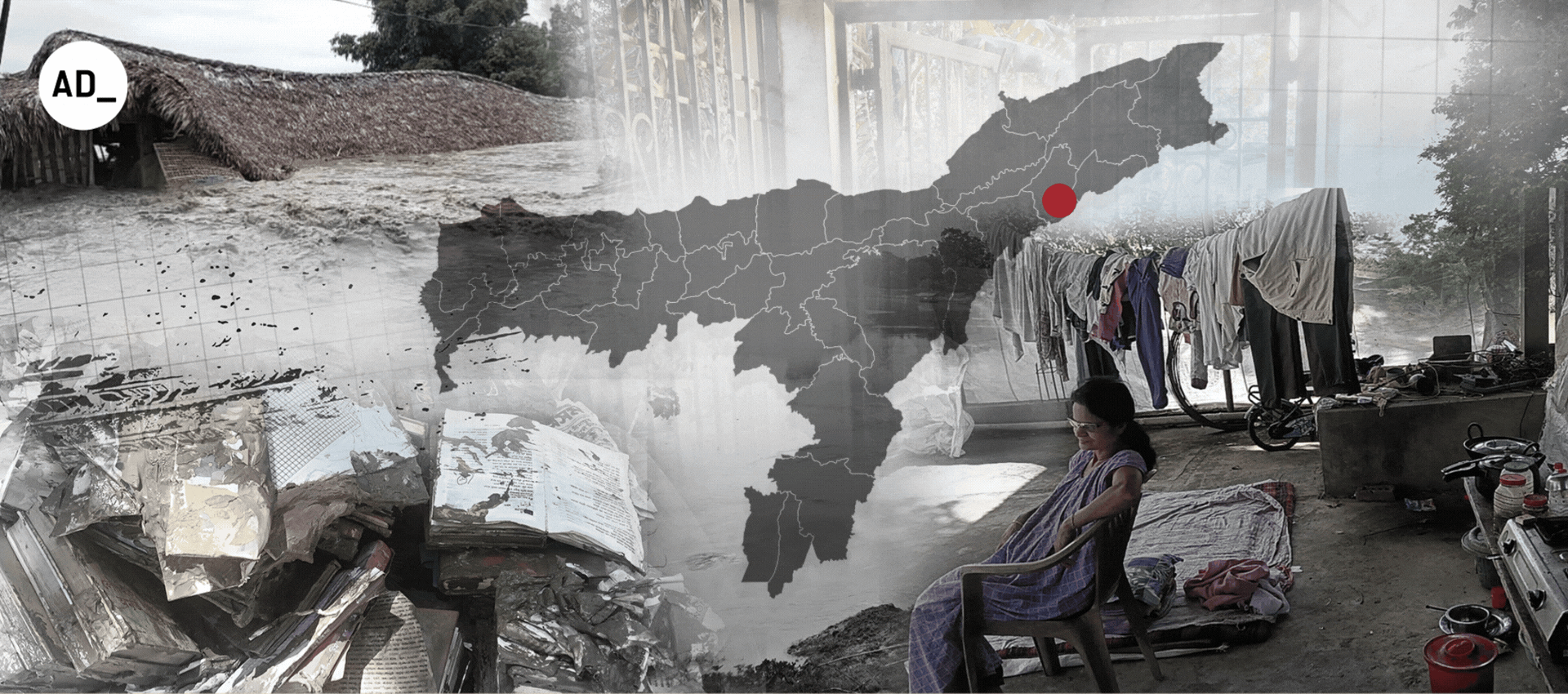 The July 2026 left behind a trail of death and destruction in Assam. Graphic: Shivansh Srivastava/Asian Dispatch