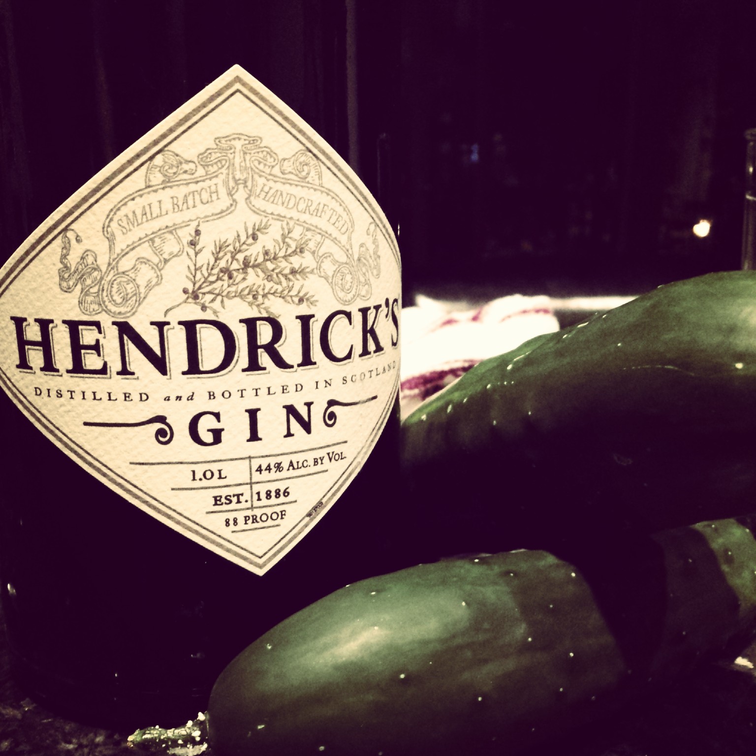 Henricks, Ginger, and Cucumber. Summer.