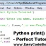 Python Print Function - Printing Output | EasyCodeBook.com