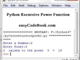 Python Power Recursive Function Easycodebook