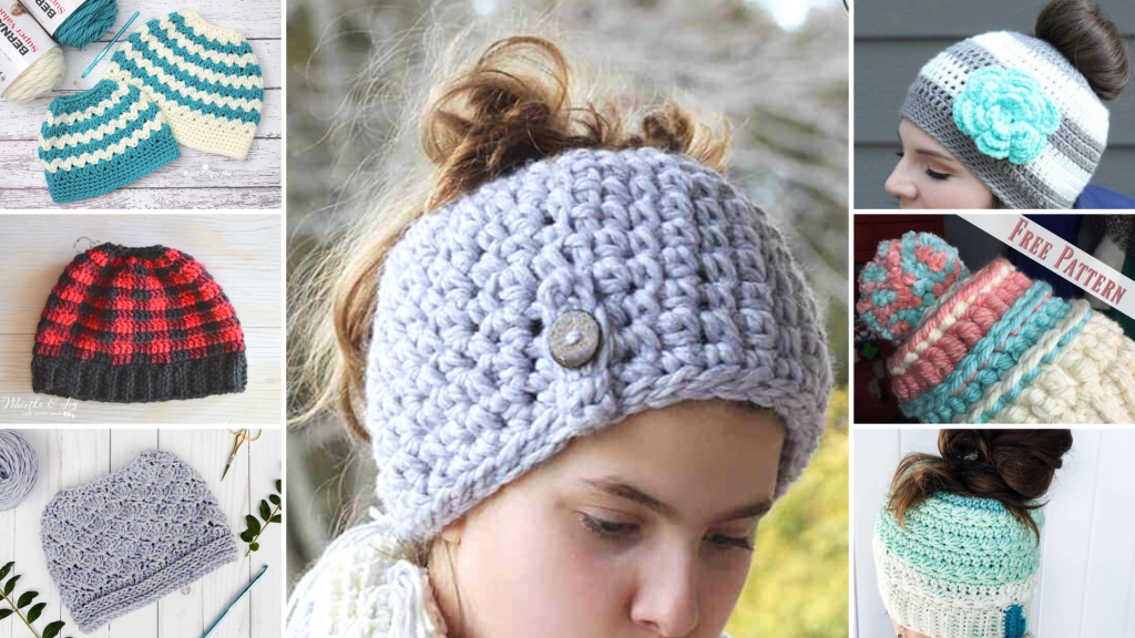 You can make your first crochet scarf when you are just a child and keep on making them into old age. 7 Free Messy Bun Crochet Patterns Easy Crochet