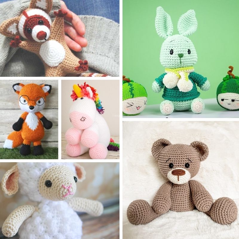 27 easy crochet animal patterns all free easycrochet com