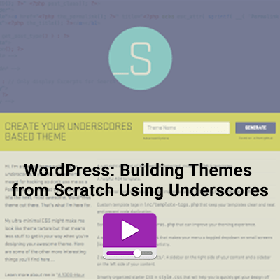 Do you want to create a custom wordpress theme from scratch? Wordpress Building Themes From Scratch Using Underscores Easy Digital Pro