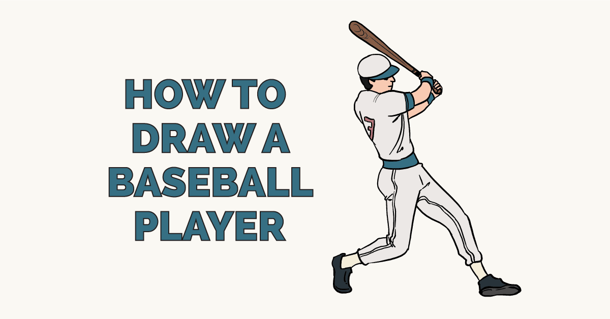 photo Baseball Guy Drawing how to draw a baseball player really