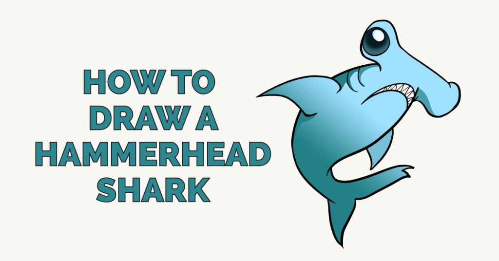images How To Draw A Cute Hammerhead Shark easy drawing guides