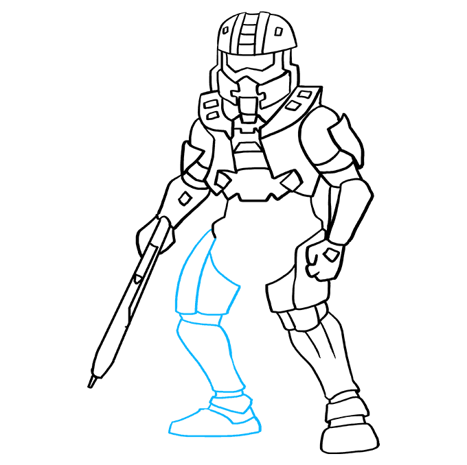 How to draw halo video game characters : How To Draw Master Chief From Halo Really Easy Drawing Tutorial