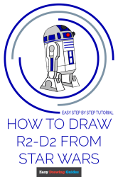 wars star r2 d2 draw drawing easy tutorial